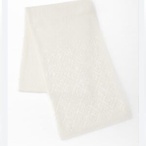 Zara NWT sequin knit scarf 1023/241 ecru